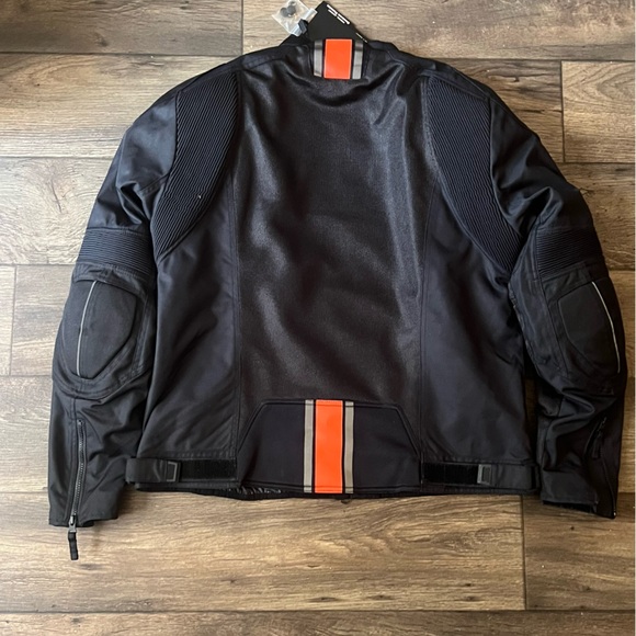 Harley Davidson Men's Brawler Mixed Media Motorcycle Jacket Black Size Large - Picture 2 of 14